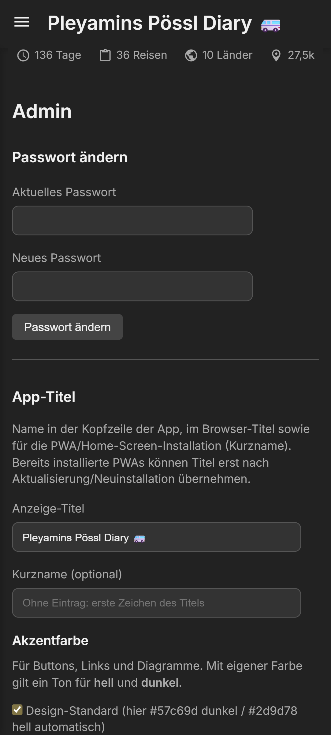 Screenshot: Web-App auf dem Smartphone